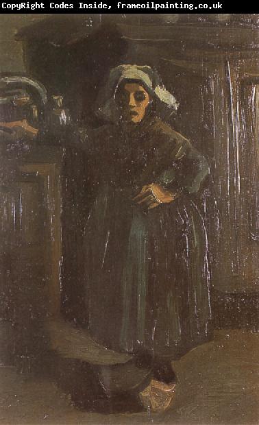 Vincent Van Gogh Peasant Woman Standing Indoors (nn04)